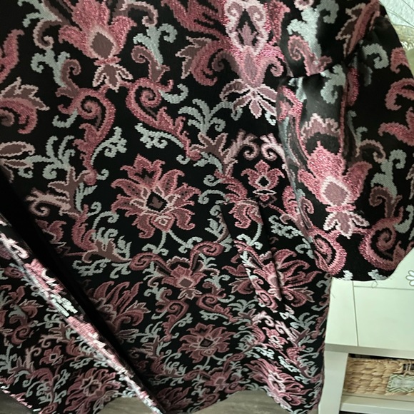 Kate Spade Lavender Jacquard Coat Size 10 - Picture 6 of 13